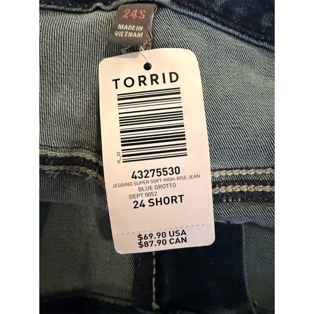 Torrid Jeans Womens Plus Size 24S Dark Wash High Rise Jegging Skinny - Picture 10 of 11